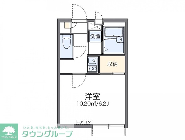 レオパレスアルカディアみゆきの物件間取画像